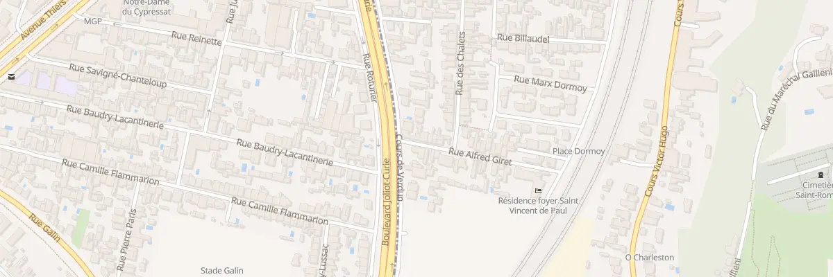Plan du 2B Rue Alfred Giret à Cenon