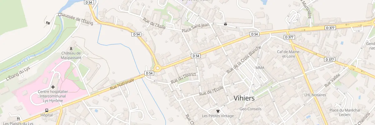 Plan du 1165 Rue Nationale (Vihiers) à Lys-Haut-Layon