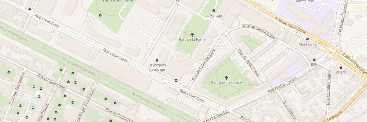 Plan du 7 Rue Saint-Exupéry à Angers