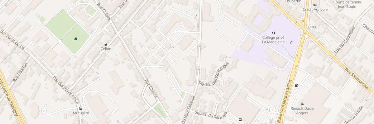 Plan du 68 Rue Haut Pressoir à Angers
