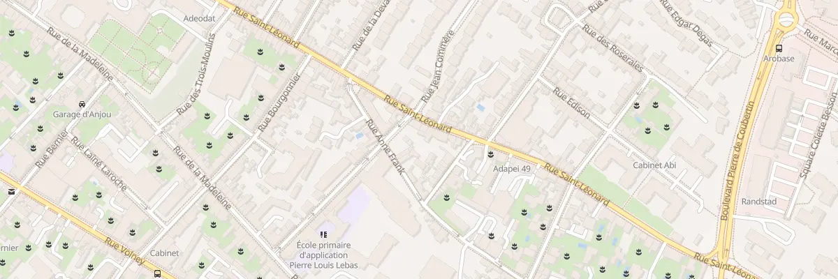 Plan du 102 Rue Saint-Léonard à Angers