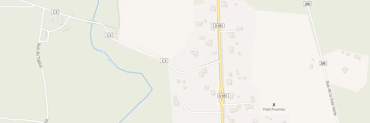 Plan du 152 Rte de Vert à Brocas