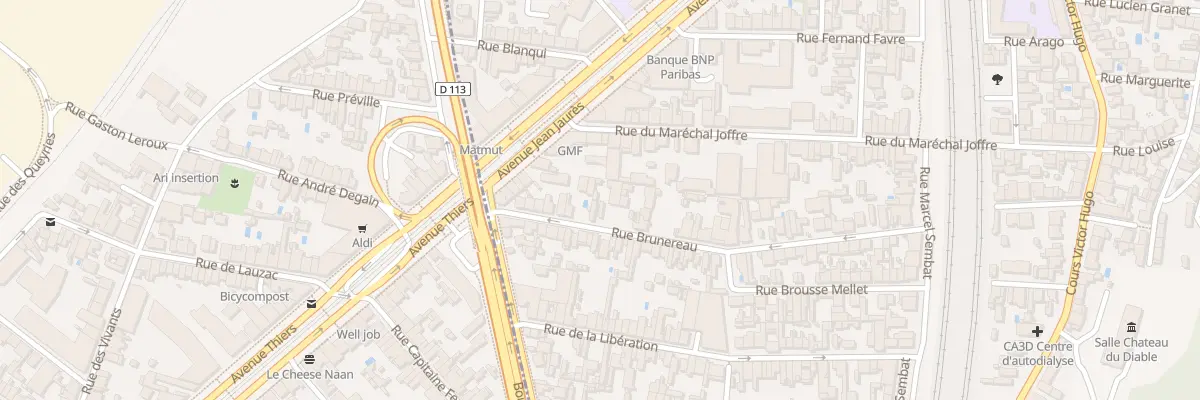 Plan du 18B Rue Brunereau à Cenon
