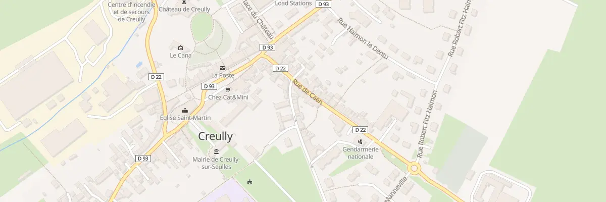 Plan du 22 Rue de Caen à Creully sur Seulles