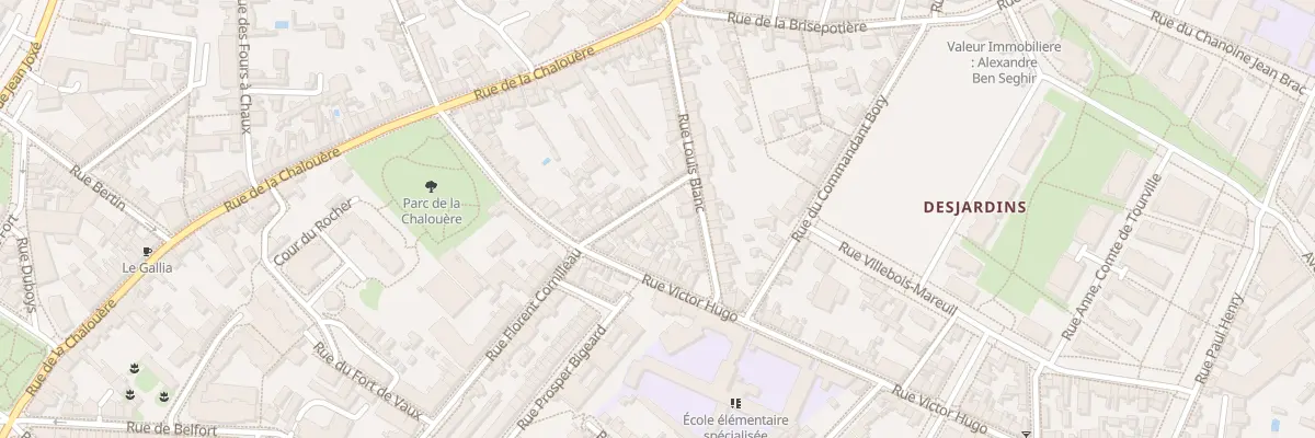 Plan du 7 Rue Traversière à Angers