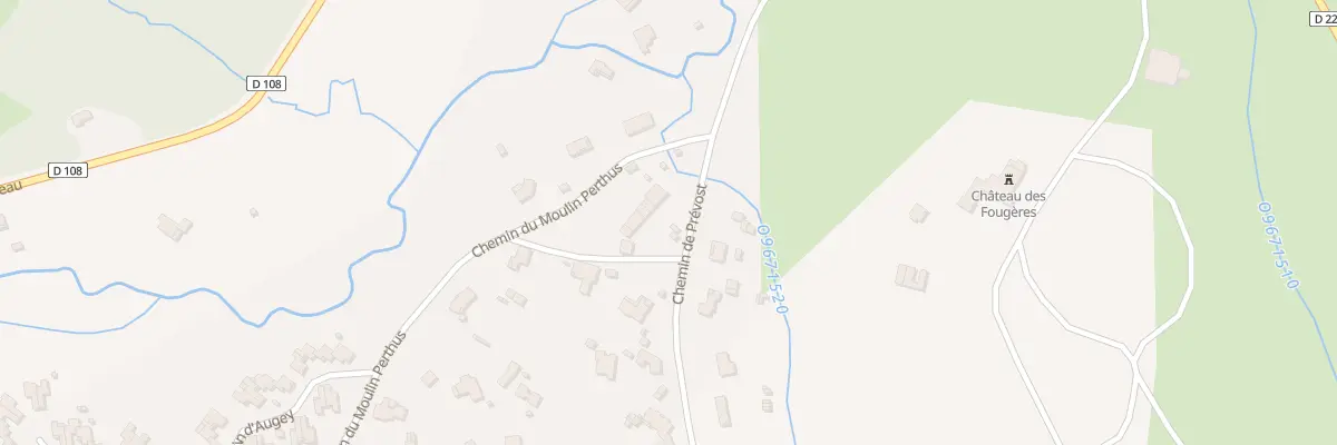 Plan du 3 Che de Prévost à La Brède