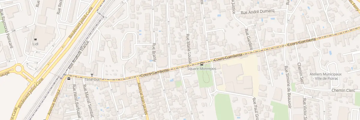 Plan du 44 Crs Gambetta à Cenon
