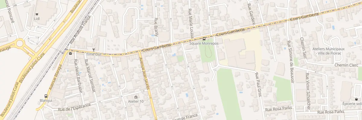 Plan du 3 Rue de la Paix à Floirac
