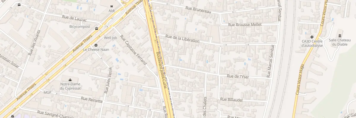Plan du 6 Rue de l’Yser à Cenon