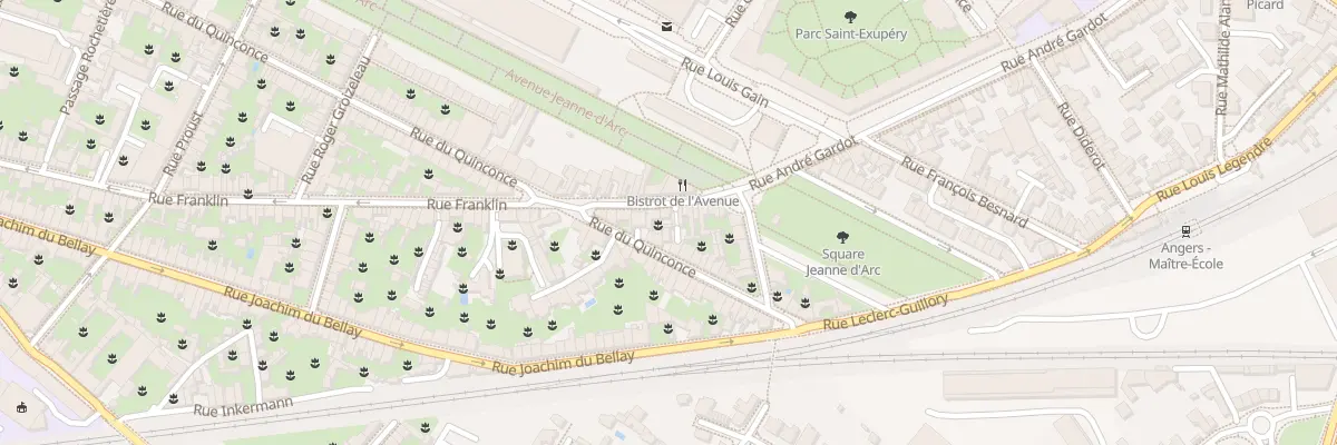 Plan du 114 Rue Franklin à Angers