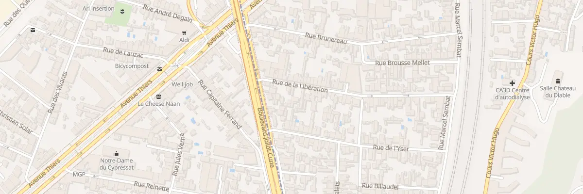 Plan du 9 Rue de la Libération à Cenon