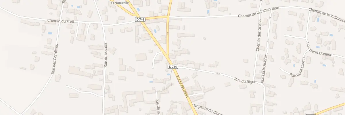 Plan du 13 Rte de Niort à Villiers-en-Plaine