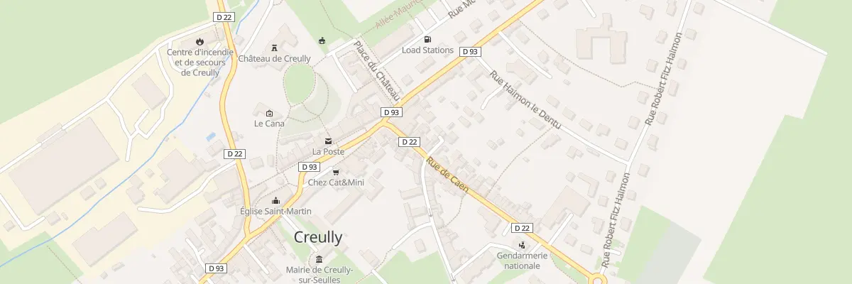 Plan du 15 Rue de Caen à Creully sur Seulles
