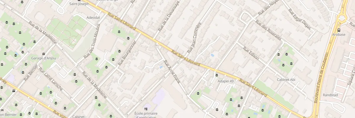 Plan du 96 Rue St Leonard à Angers