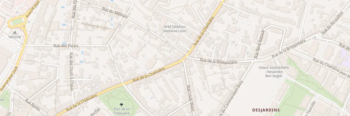 Plan du 85 Rue de la Chalouère à Angers