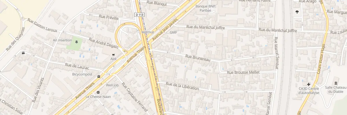 Plan du 17 Rue Brunereau à Cenon