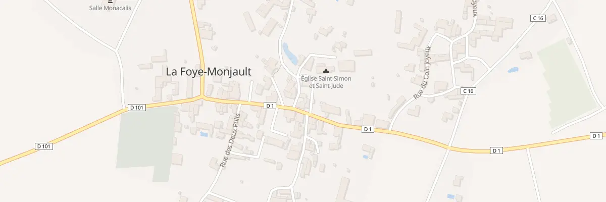 Plan du 21 Rue du Centre à La Foye-Monjault