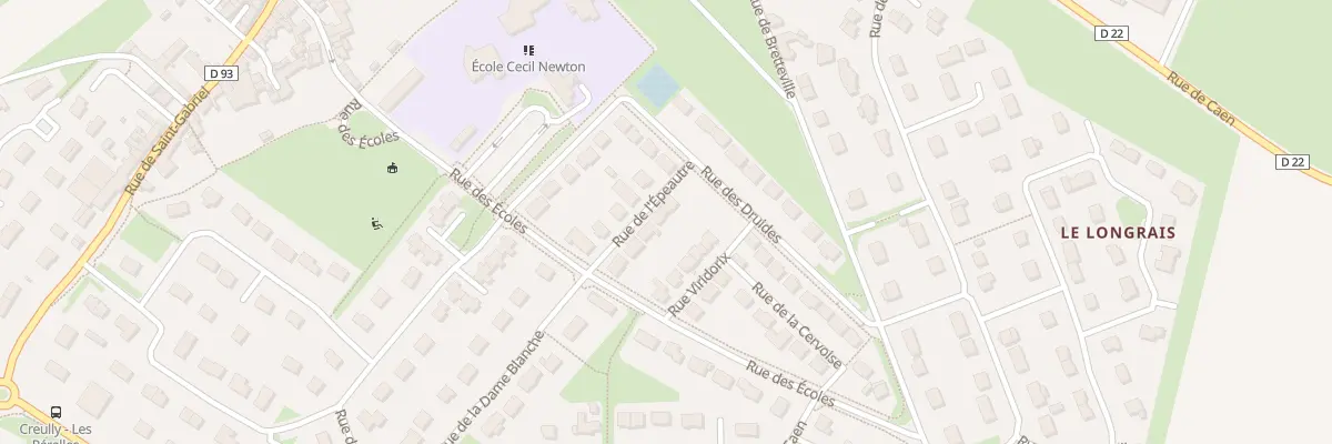 Plan du 8 Rue de l’Epeautre à Creully sur Seulles