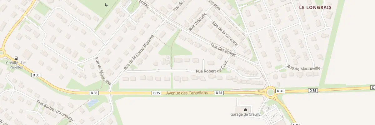 Plan du 8 Rue Robert Decaen à Creully sur Seulles
