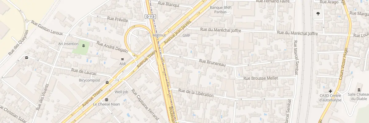 Plan du 15 Rue Brunereau à Cenon