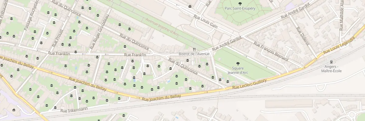 Plan du 101 Rue du Quinconce à Angers
