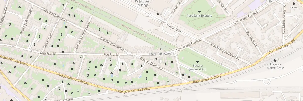 Plan du 109B Rue Franklin à Angers