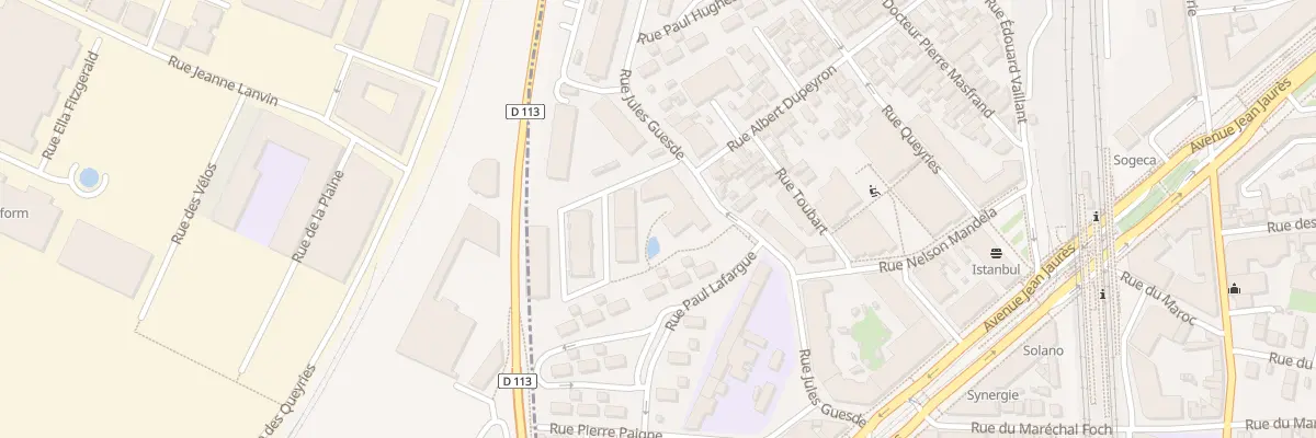 Plan du 10 Rue Jules Guesde à Cenon