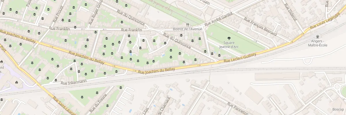 Plan du 107 Rue Joachim du Bellay à Angers