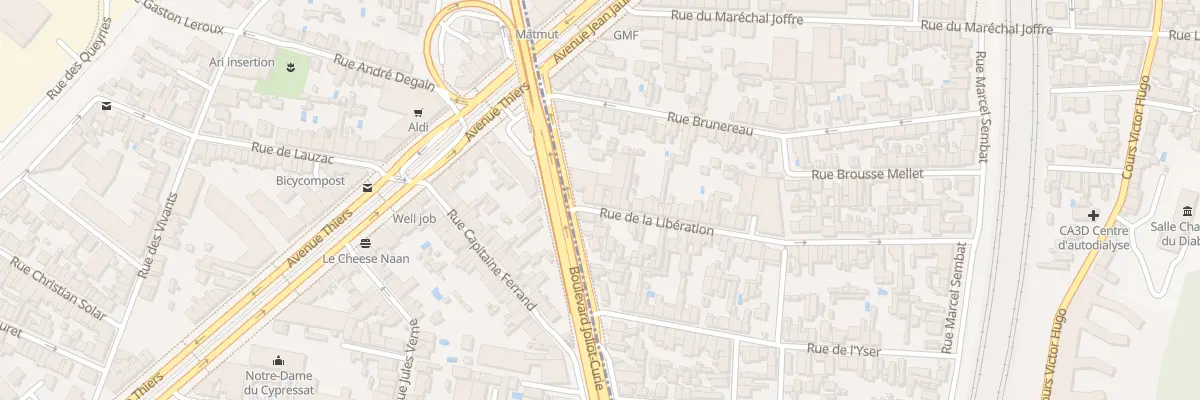 Plan du 4 Rue de la Libération à Cenon