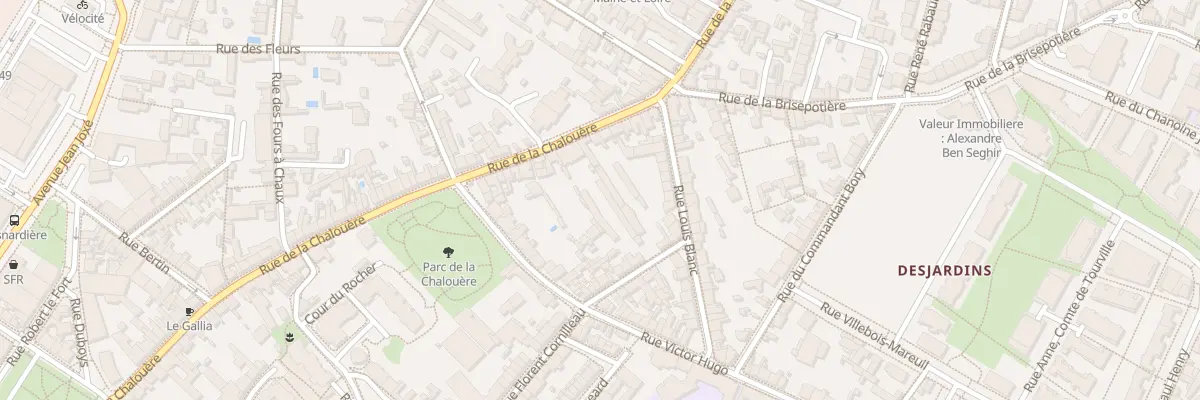 Plan du 64 Rue de la Chalouère à Angers