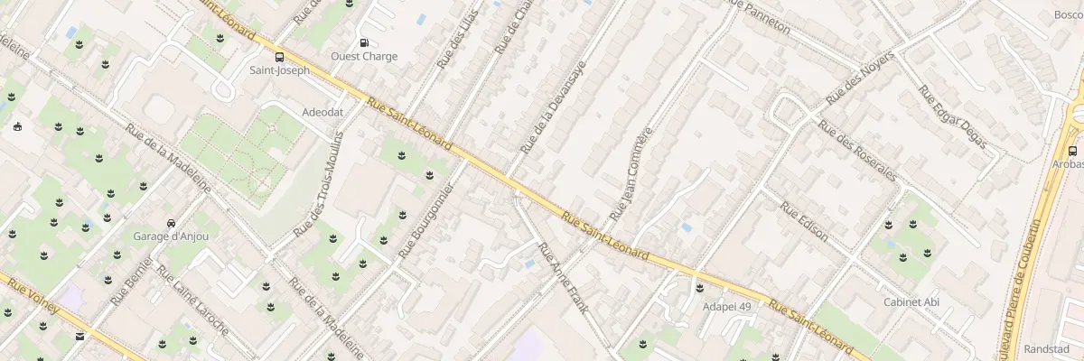Plan du 83 Rue Saint-Léonard à Angers