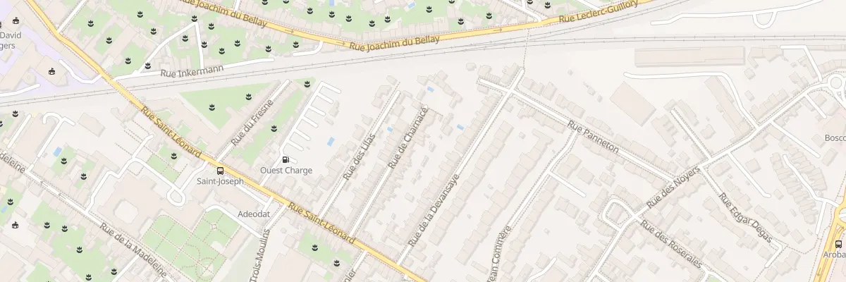 Plan du 9 Rue de Charnacé à Angers