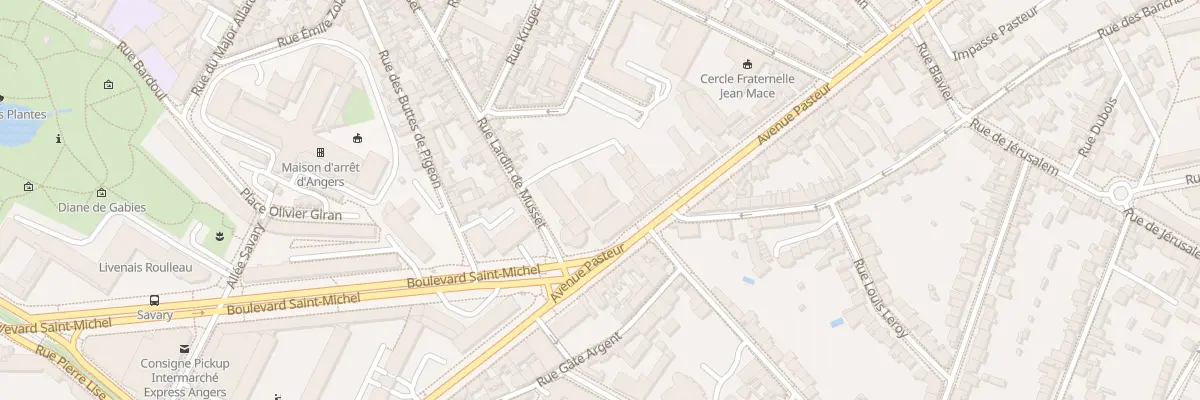 Plan du 97 Av Pasteur à Angers