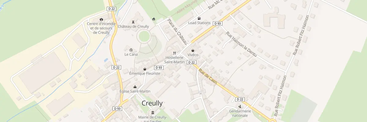 Plan du 4 Rue de Caen à Creully sur Seulles
