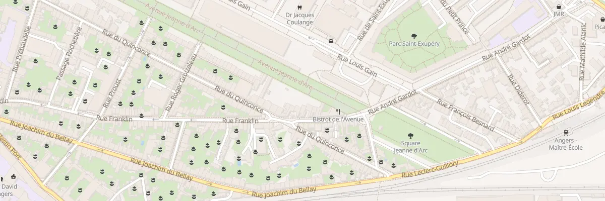 Plan du 103 Rue Franklin à Angers