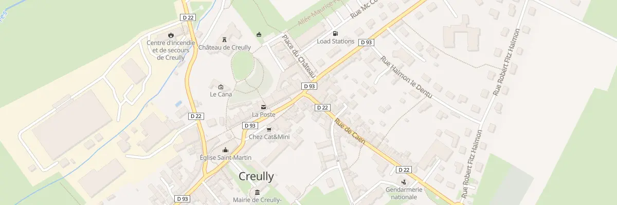 Plan du 2 Rue de Caen à Creully sur Seulles
