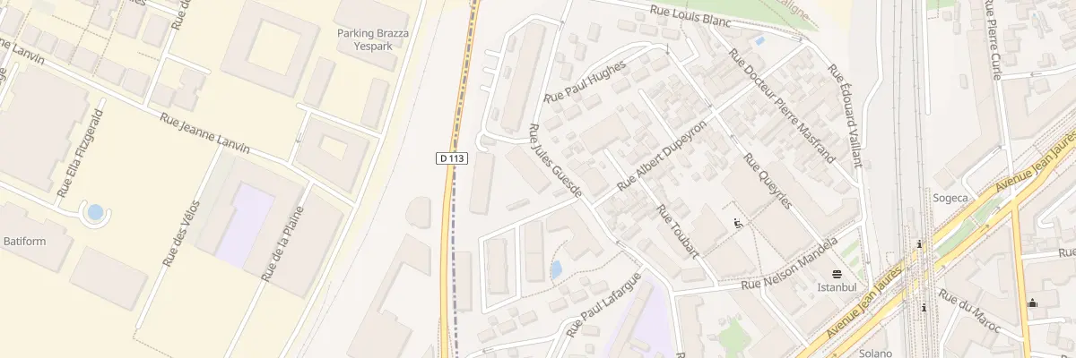 Plan du 16 Rue Jules Guesde à Cenon