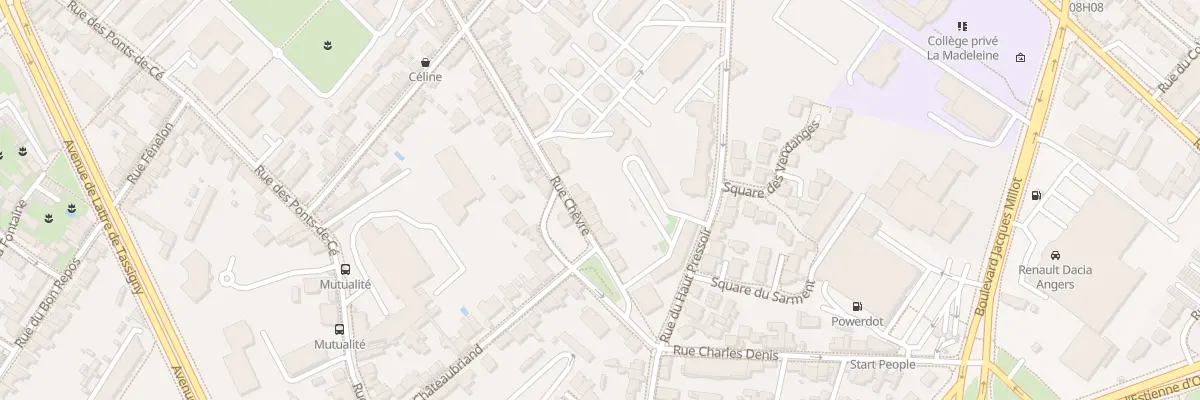 Plan du 163 Rue Chèvre à Angers