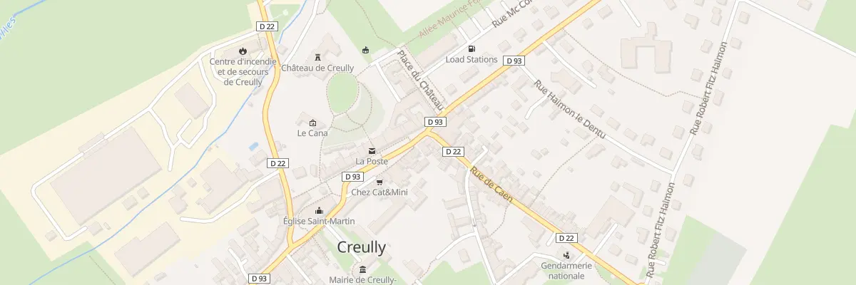 Plan du 97 Pl Edmond Paillaud à Creully sur Seulles