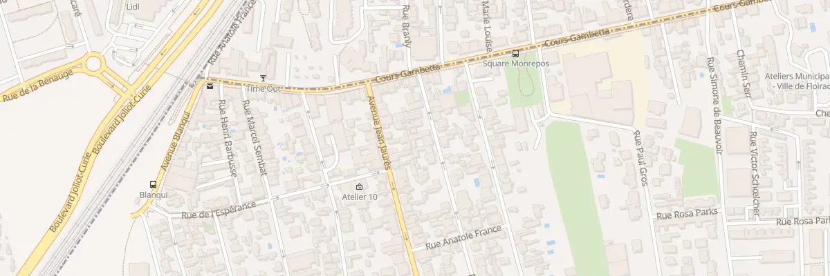 Plan du 13T Rue Vaillant-Couturier à Floirac