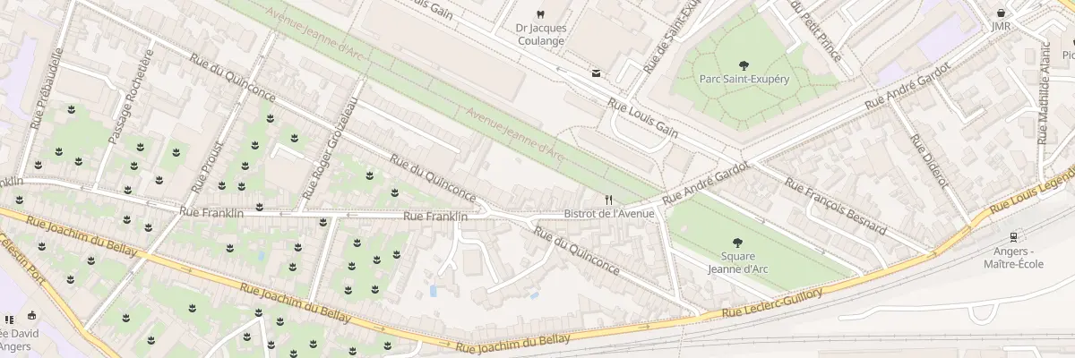 Plan du 101 Rue Franklin à Angers