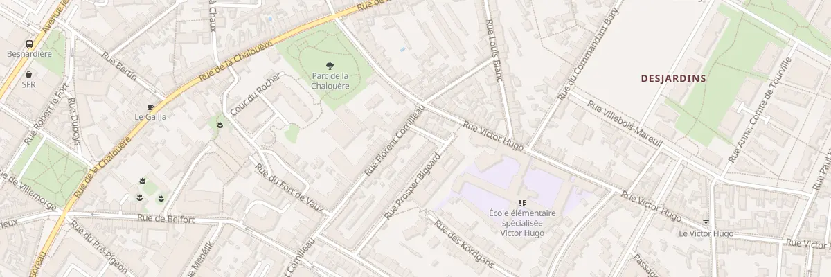 Plan du 3 Rue Florent Cornilleau à Angers