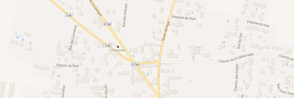 Plan du 25 Rte de Faye à Villiers-en-Plaine