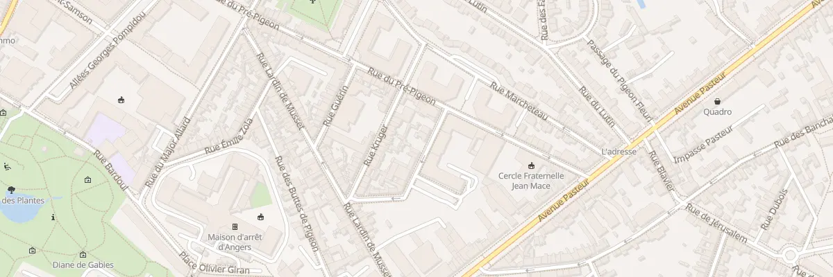 Plan du 6 Rue Terrien Cocherel à Angers