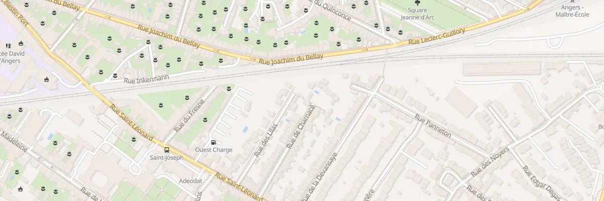 Plan du 2 Rue de Charnacé à Angers