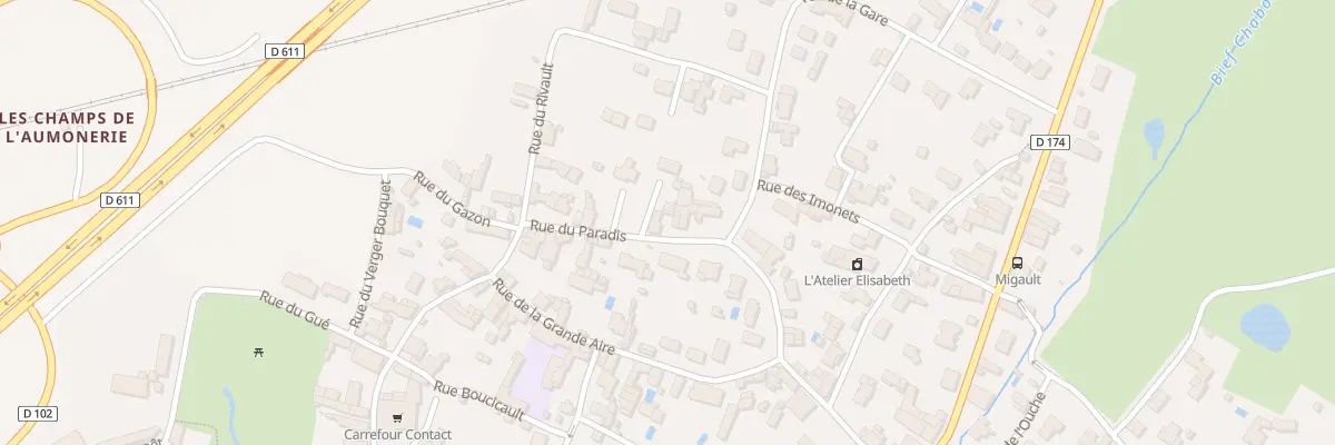 Plan du 32 Rue du Paradis à Frontenay-Rohan-Rohan