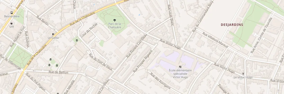 Plan du 5 Rue Florent Cornilleau à Angers