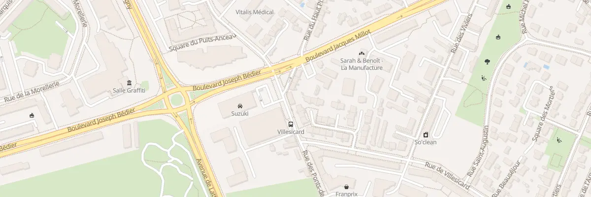 Plan du 97 Rue des Ponts de Cé à Angers