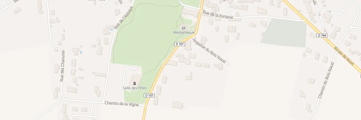 Plan du 63 Rte de Benet à Villiers-en-Plaine