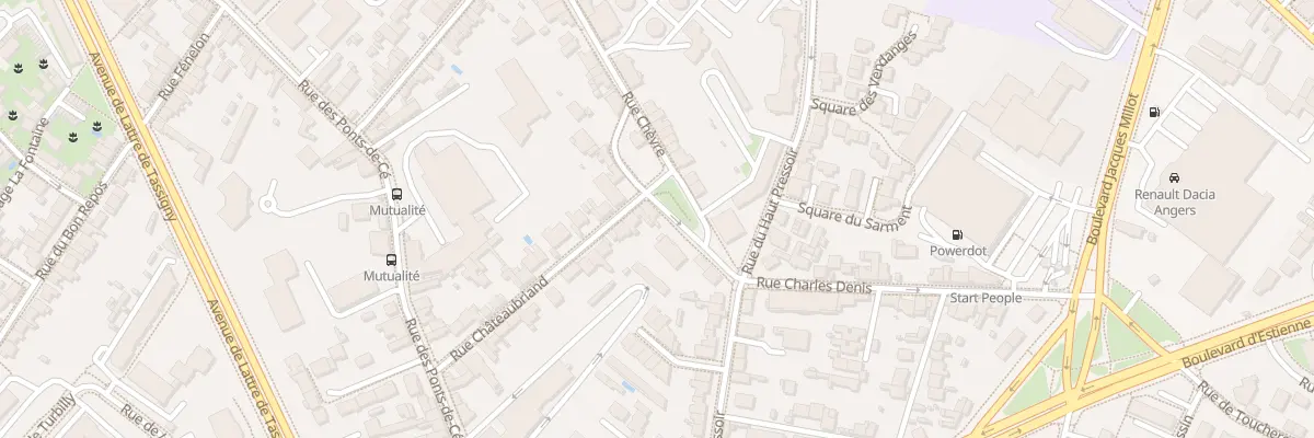 Plan du 170 Rue Chèvre à Angers